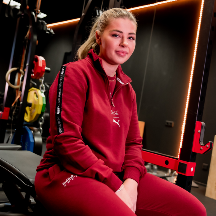 Half-Zip Sports Sweater Red image