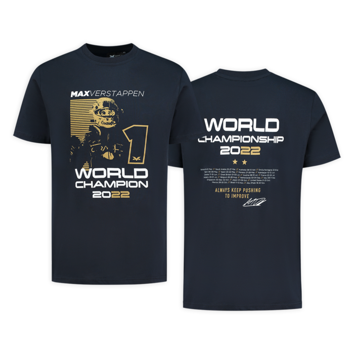 Binnenshuis Persoonlijk grip World Champion 2022 T-shirt › T-shirts › Verstappen.com