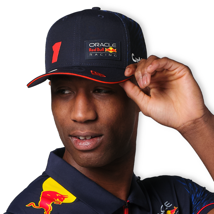 vogel bellen een Max Verstappen Red Bull Racing Driver Cap 2023