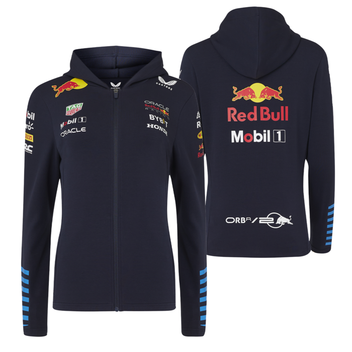 Red Bull Racing Team Full Zip Hoodie 2024 Womens