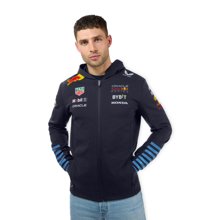 Red Bull Racing Team Full Zip Hoodie 2024 Mens