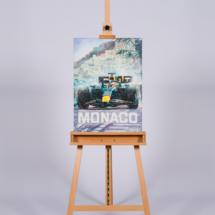Canvas 50 x 70cm Max Verstappen Monaco 2023 by Eric Jan Kremer  image