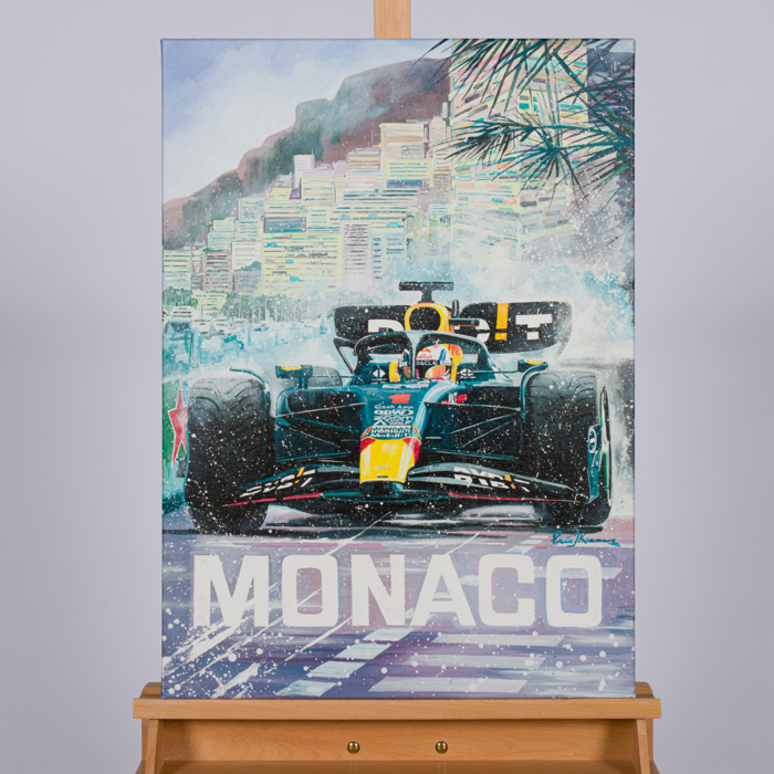 Canvas 50 x 70cm Max Verstappen Monaco 2023 by Eric Jan Kremer  image
