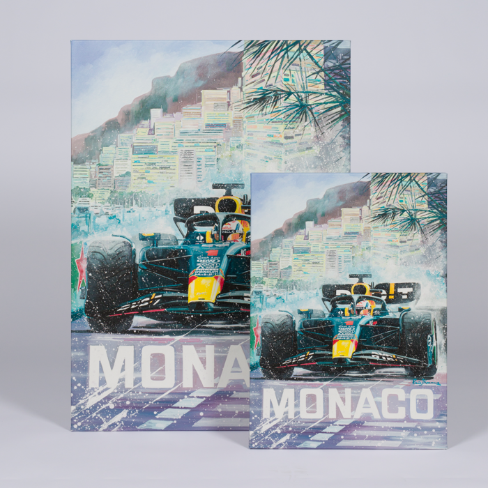 Canvas 75 x 105cm Max Verstappen Monaco 2023 by Eric Jan Kremer  image