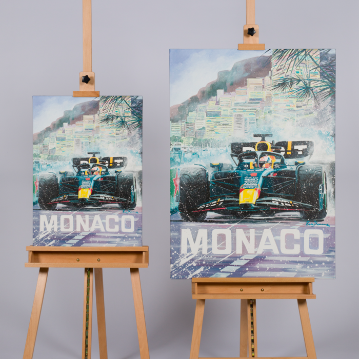 Canvas 75 x 105cm Max Verstappen Monaco 2023 by Eric Jan Kremer  image