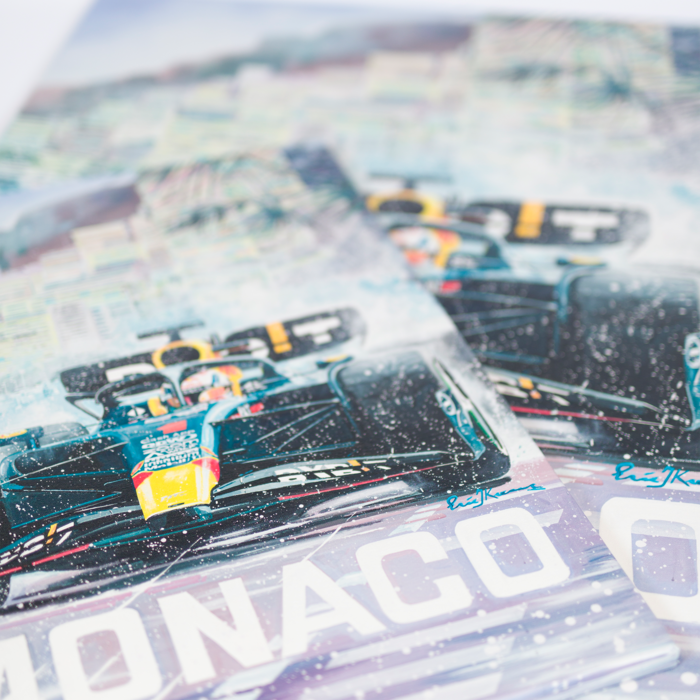 Canvas 75 x 105cm Max Verstappen Monaco 2023 by Eric Jan Kremer  image