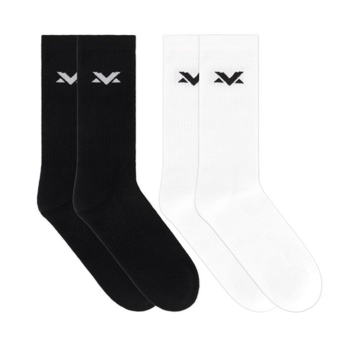 MV Socks 2-pack - Black/White image