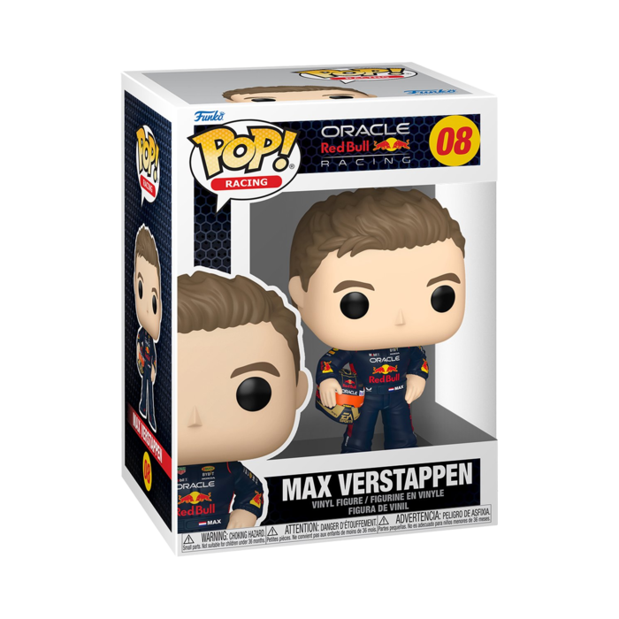 Funko Pop! Max Verstappen with helmet image