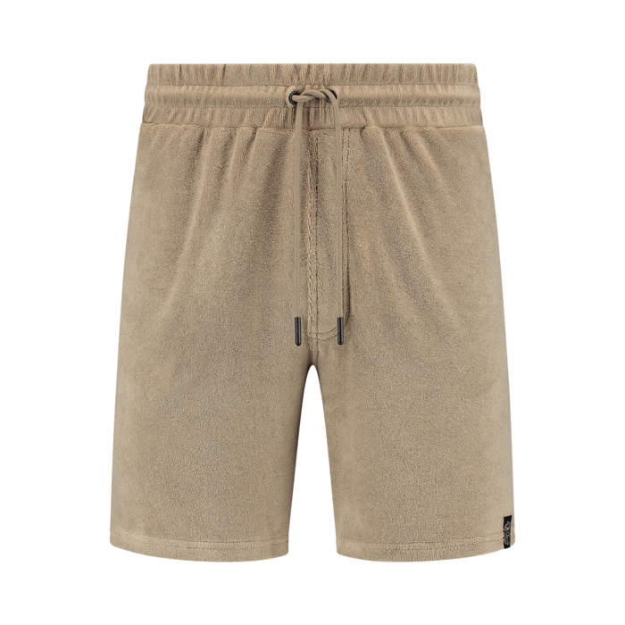 Unleash The Lion Terry Shorts - Light Brown image