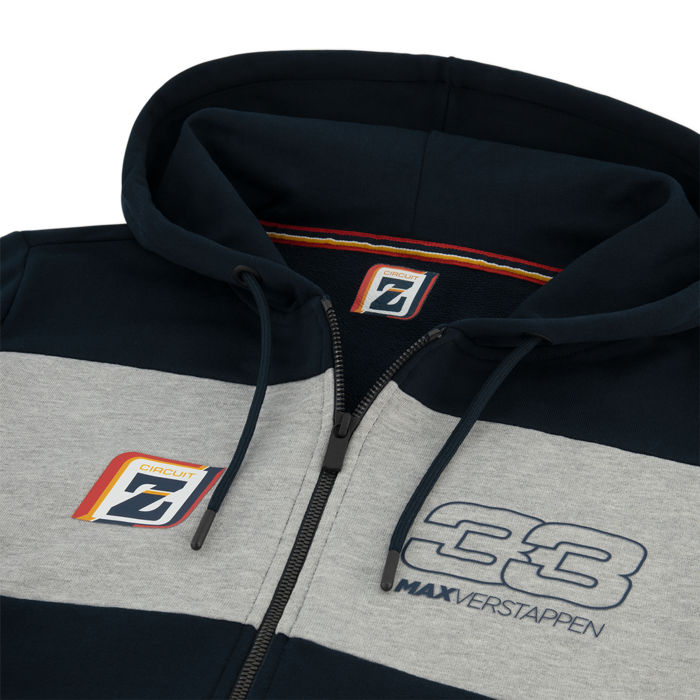 Men Hoodie Navy Grey Zandvoort image