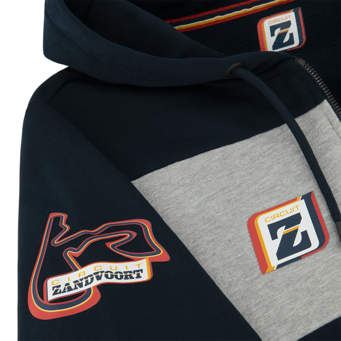 Men Hoodie Navy Grey Zandvoort image