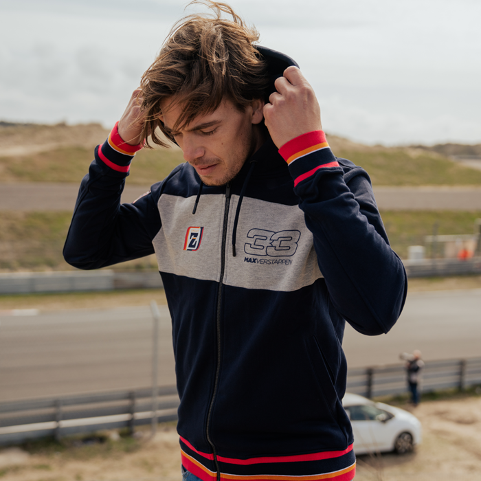 Men Hoodie Navy Grey Zandvoort image