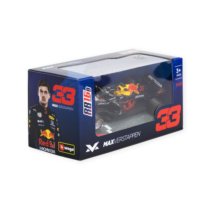 Max Verstappen RB16B 2021 Bburago toy car - 1:43 image