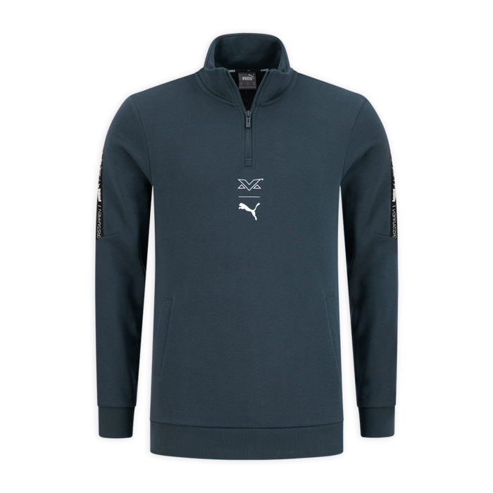 Half-Zip Sports Sweater Blue image