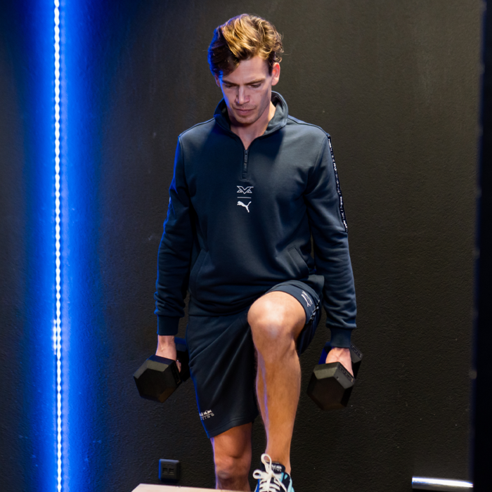 Half-Zip Sports Sweater Blue image