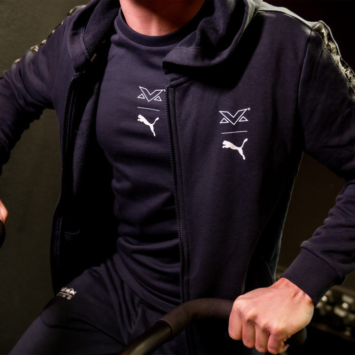 Sports Zip Hoodie Blue image