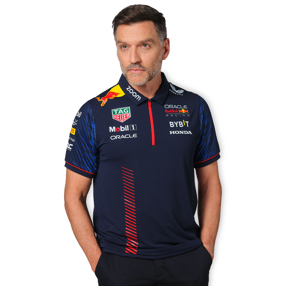 Red Bull Racing F1 Men's 2023 Sergio Checo Perez Team Polo Shirt- Na ...