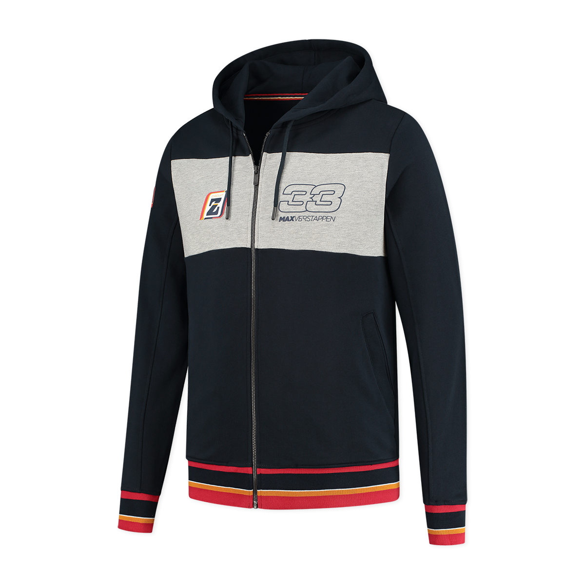 Verward succes Goodwill Zandvoort Vest met capuchon Donkerblauw/Grijs - Heren › Sweaters & Hooded  sweat jackets › Verstappen.com