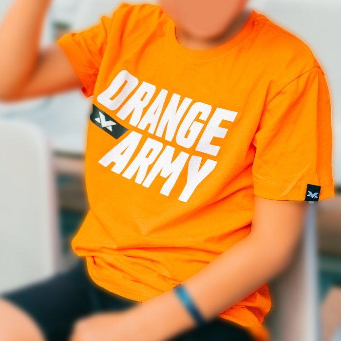 Kids Orange Army T-shirt image