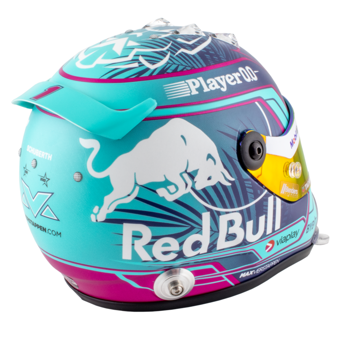 1:2 Helmet Miami 2023 Max Verstappen image