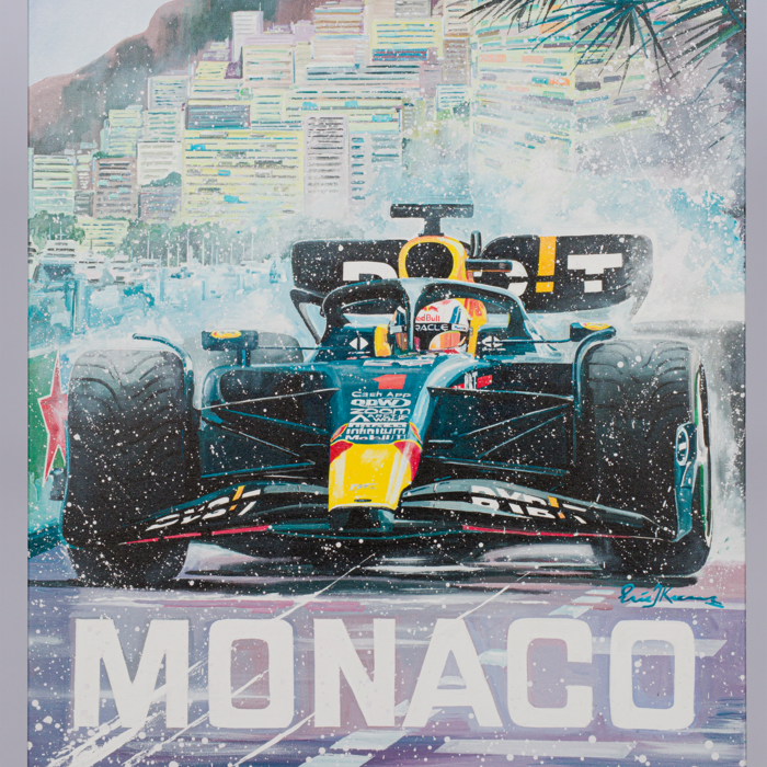 Canvas 50 x 70cm Max Verstappen Monaco 2023 by Eric Jan Kremer  image