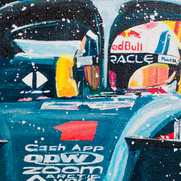 Canvas 75 x 105cm Max Verstappen Monaco 2023 by Eric Jan Kremer  image