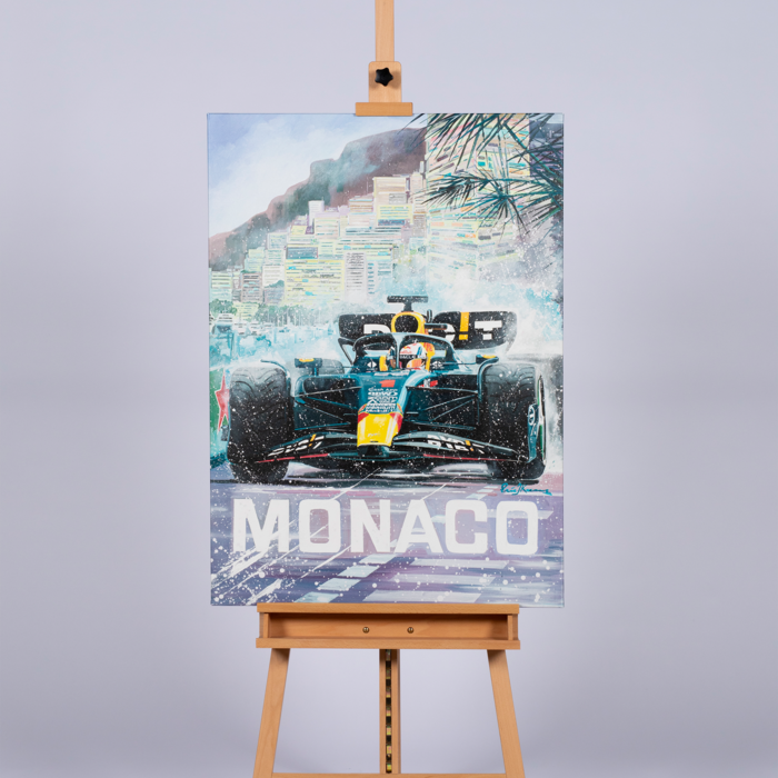 Canvas 75 x 105cm Max Verstappen Monaco 2023 by Eric Jan Kremer  image