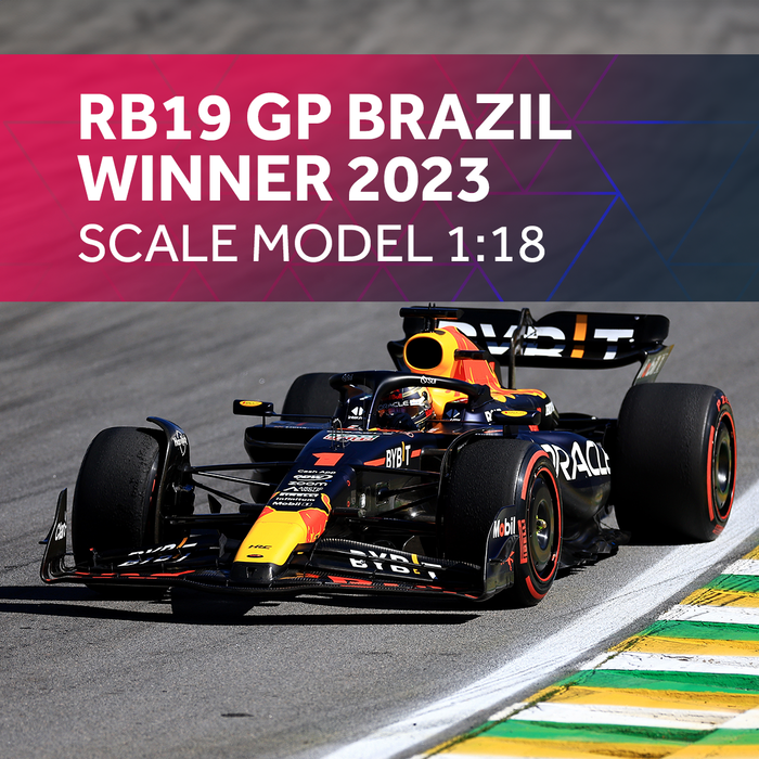 1:18 RB19 Brazil 2023 - Winner image